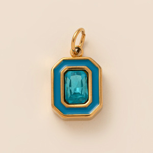 Hongtong AC-252 kedatangan baru batu kelahiran baja tahan karat kristal imut halus kualitas tinggi jimat untuk membuat kalung - Product Image 6