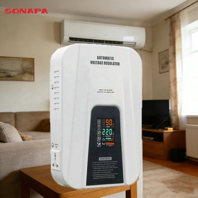 Single Phase 220V AC Home Use Electrical Stabilizer 10kva Automatic Voltage Regulator Copper AVR