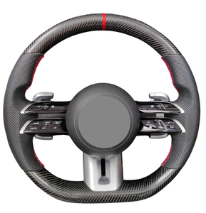 Volant sport AMG en cuir et fibre de carbone OLED pour Mercedes Benz C E S GLE GLS GLC <span class=keywords><strong>CG3</strong></span> G63 W213 W222 W205, nouvelle version améliorée - Product Image 4