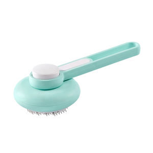 Cepillo de limpieza automático para perros de <span class=keywords><strong>pelo</strong></span> corto/<span class=keywords><strong>pelo</strong></span> largo, cepillo plano de acero inoxidable, cepillo de aseo para eliminar el <span class=keywords><strong>pelo</strong></span> caído - Product Image 4