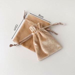 Custom Logo Elastic Velvet Drawstring <b>Bag</b> <b>Luxury</b> Jewelry Pouch Soft Stretch Velvet <b>Gift</b> <b>Bag</b> for Necklace Ring Bracelet Packaging - Product Image 2