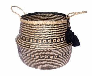 Wholesaler High Quality Best Selling Eco-friendly Natural <b>Sea</b> <b>Grass</b> Belly <b>Basket</b> Made From Vietnam - Product Image 3