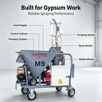 Mesin Semprot Mortar Semen Putty Kecil, Mesin Robot Mortar Listrik, Mesin Semprot Mortar Gypsum China