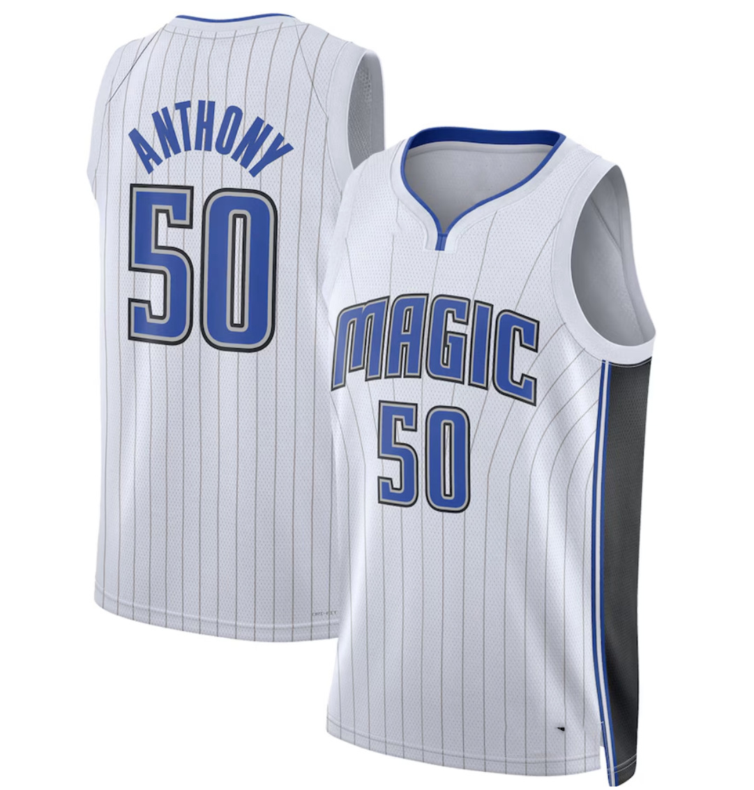 #50 White Striped Jersey