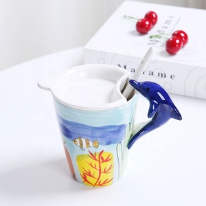 Taza de cerámica de varios tipos para café 3D, taza de Animal con personalidad pintada a mano, precio de fábrica, venta al por mayor - Product Image 3