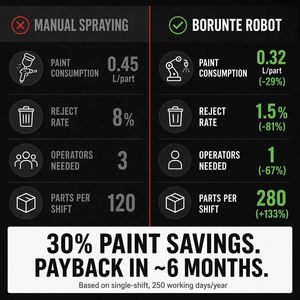 Bras robotisé intelligent à 6 axes pour peinture par pulvérisation, sans programmation, charge utile de 20 kg, protection IP54, pour pièces automobiles, meubles métalliques - Product Image 6