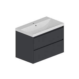 ตู้ห้องน้ำติดผนัง PVC รุ่นโมเดิร์น สำหรับบ้าน/โรงแรม ขนาด L80 x B46 x H53 ซม. เป็นมิตรกับสิ่งแวดล้อม รับประกัน 2 ปี ยี่ห้อ Athena - Product Image 1