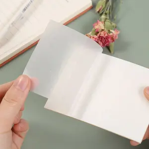 Kreative transparente Scratch pad Word Notepad Notizblock Papier PET Haft notizen