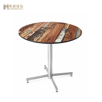 Hua jiale vente en gros panneau hpl bière table de jardin table basse de jardin stratifiée à haute pression