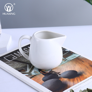 White Porcelain Oem Guangdong Factory <strong>Tea</strong> Coffee <strong>Small</strong> Ceramic Milk <strong>Pot</strong> with Handle - Product Image 3