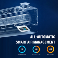 Pompe à chaleur murale à inverter 12000 BTU R32 A+++ respectueuse de l'environnement, avec contrôle par application, climatiseur split intelligent à air frais