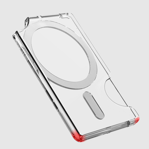 Porta Tarjetas Magnético Transparente de Plástico PC para Teléfono Móvil, Imán de un Toque, Acepta 2 Tarjetas, Diseño DIY - Product Image 2