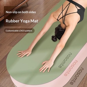 Tapete de Yoga con Logotipo Personalizado, Forma Ovalada, para Gimnasio en Casa, Antideslizante, Absorbente de Impactos, Transpirable, Silencioso, con Rodilleras para <span class=keywords><strong>Pilates</strong></span> - Product Image 3