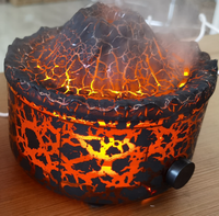Humidificateur d'arôme de flamme de méduse volcanique 360ml Table Portable électrique diffuseur d'huile essentielle de volcan de feu simulé par ultrasons
