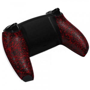Empuñaduras para mando de videojuegos, carcasa de repuesto de goma, color rojo y negro, carcasa trasera para mando de <span class=keywords><strong>PS5</strong></span>, venta al por mayor - Product Image 5