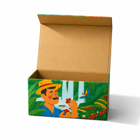 Boîte cadeau pliable magnétique en carton rigide noir, personnalisable avec logo imprimé, pour vêtements, cosmétiques, chaussures, emballage pliable
