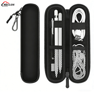 Étui pour stylet Meclon Pen Holder Case <span class=keywords><strong>Apple</strong></span> <span class=keywords><strong>Pencil</strong></span> Pro (USB-C/1ère/2ème génération) - Néoprène souple avec fermeture éclair, résistant à l'eau, léger et portable - Product Image 1