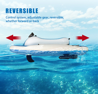 Bateau gonflable électrique motorisé pour piscine avec scooter sous-marin à longue autonomie