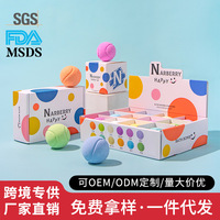 Explosions Luxury Tennis Ball Bath Salt for Children - Bain Moussant Exfoliant et Contrôle du Sébum au Sel Marin avec Coffret Cadeau