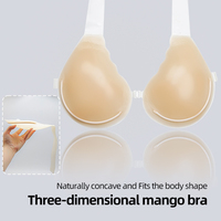 Nouveau design de soutien-gorge de rembourrage push-up en silicone collant colle adhésive amélioration des seins de lifting des seins pour grande taille