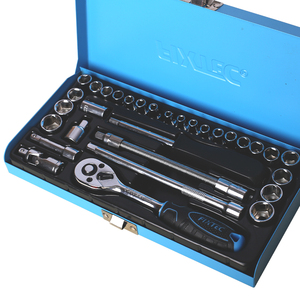 Juego de Llaves de Tubo FIXTEC de Alta Calidad, 31 Piezas, 1/4'', para Reparación de Automóviles, Estándar y Métrico, FHST0631 - Product Image 4