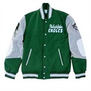 Veste universitaire vintage en toile d'hiver brodée avec logo personnalisé OEM ODM pour hommes, respirante - Product Image 6