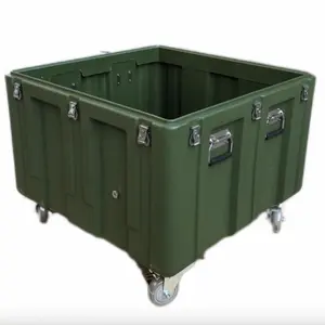 Cao cấp nặng nhiệm vụ nhựa cứng trường hợp cán hộp công cụ với bánh xe cho giao thông vận tải - Product Image 1