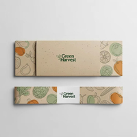 Fundas de Papel Impresas Personalizadas de Primera Calidad, Ecológicas, para Envolver Frutas y Verduras en Supermercados