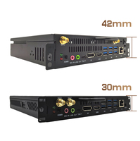 Mini PC OPS intégré 8+256G avec connecteur 80 broches Intel Standard OPS de 14e génération, prix usine, pour écran plat interactif