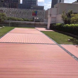 Tableros de cubierta de Wpc para exteriores, cubierta compuesta de plástico y madera, Wpc impermeable, terraza para exteriores, baldosas de estacionamiento de Wpc - Product Image 6