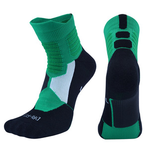 Calcetines Deportivos de Compresión Personalizados de Alta Calidad, Calcetines de <span class=keywords><strong>Baloncesto</strong></span> Atléticos para Hombre, Calcetines Deportivos Acolchados de Algodón y Poliéster - Product Image 6