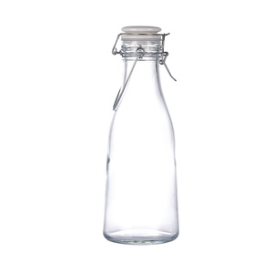 Vente en gros DS-1138 KANGAROO Pichet en verre transparent de 1000ml avec couvercle oscillant en fil métallique et extrémité à ouverture facile de qualité alimentaire pour un usage commercial - Product Image 3