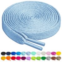 Cordones Planos de Color Personalizado a la Moda con Dijes, Cordones Elásticos de Poliéster Unisex para Zapatos Deportivos y Casuales