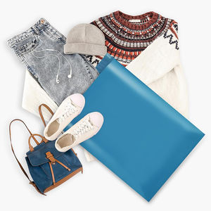 Venta al por mayor de bolsas de embalaje impermeables autoadhesivas de 20x30cm, paquete de 100 unidades, color rosa, gruesas, para ropa, libros y logística. - Product Image 2