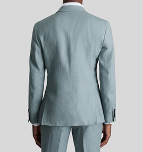 2025 hommes britannique Savile Street Style <span class=keywords><strong>chirurgien</strong></span> poignets mode <span class=keywords><strong>Costume</strong></span> simple boutonnage fête d'affaires 2 pièces <span class=keywords><strong>costume</strong></span> ensemble pour hommes - Product Image 2