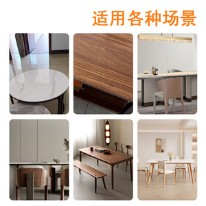 Transparent Round Anti-Slip Mat With Fu Character For Tabletops And Coffee Tables <b>Plastic</b> Non-Slip Pad Modern Design - Product Image 5