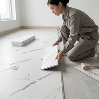 Piso Vinílico Antideslizante e Impermeable 100% SPC para Baño, Oficina y Hotel