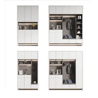 Meuble d'entrée personnalisable avec étagère à chaussures réglable et espace de rangement pour couleurs au choix
