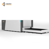 Harga Kompetitif Dahang 1500W-3000W 6KW Mesin Pemotong Laser Serat Tertutup Penuh Cypcut Water Mendukung Format AI/DXF