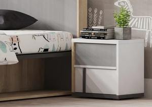 เตียงแฝดไม้ขนาด1.2ม. พร้อมลิ้นชักเก็บของเฟอร์นิเจอร์ห้องนอนสำหรับใช้ในบ้านสำหรับเด็กเด็กผู้ชายเด็กผู้หญิง - Product Image 5