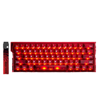 MADLIONS Mad Light 60 HE-Clavier de jeu en aluminium vintage à tige magnétique rouge évidée