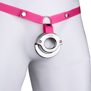 Jaula de Castidad Simple FRRK, Dispositivo de Castidad Masculino, Jaula para Pene con Cinturón, Bloqueo de Pene, Juguetes Sexuales BDSM para Hombres - Product Image 1