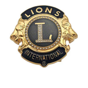 Broche con logotipo personalizado moderno antiguo, insignia del fabricante, recuerdo de Metal blando duro, emblema de coche, alfileres de solapa esmaltados para Leones - Product Image 6