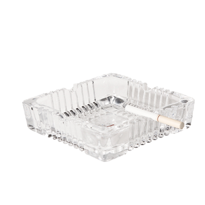 Cenicero de Cristal Transparente Cuadrado, Cenicero de Cristal para Cigarrillos sin Humo, para el Hogar, Bar, Oficina, Hotel - Product Image 4