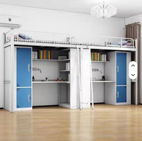 Lit superposé en acier contemporain, moderne et simple pour adultes et enfants, chambre à coucher, dortoir, appartement