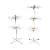 Support d'accessoires de table en acier chromé portable pour l'entreposage et les fournitures de supermarché