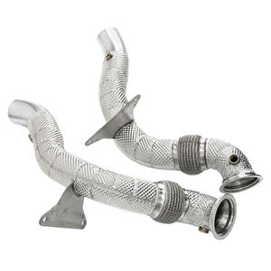 Tubi di scarico per auto SYPES per Ferrari <span class=keywords><strong>488</strong></span> F8 3.9T V8 2015-2020 tubi a flusso libero per impianto di scarico con isolamento termico - Product Image 5