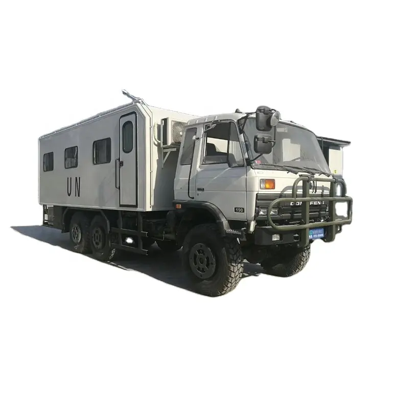 Dongfeng รถตู้ออฟโรด6x6 EQ5102G กล่องรถบรรทุกขนส่งสินค้า