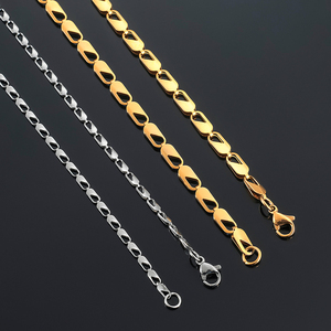 Cadena de Acero Inoxidable de 2.5mm/4.2mm con Cierre de Diseño Único, Color Dorado y Plateado para Mujeres y Niñas, de 14 a 30 Pulgadas - Product Image 5