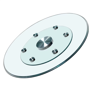 Plateau tournant en <span class=keywords><strong>verre</strong></span> trempé de 30 à 60 cm, <span class=keywords><strong>plaque</strong></span> tournante en <span class=keywords><strong>verre</strong></span> de sécurité 40 pouces - Product Image 1